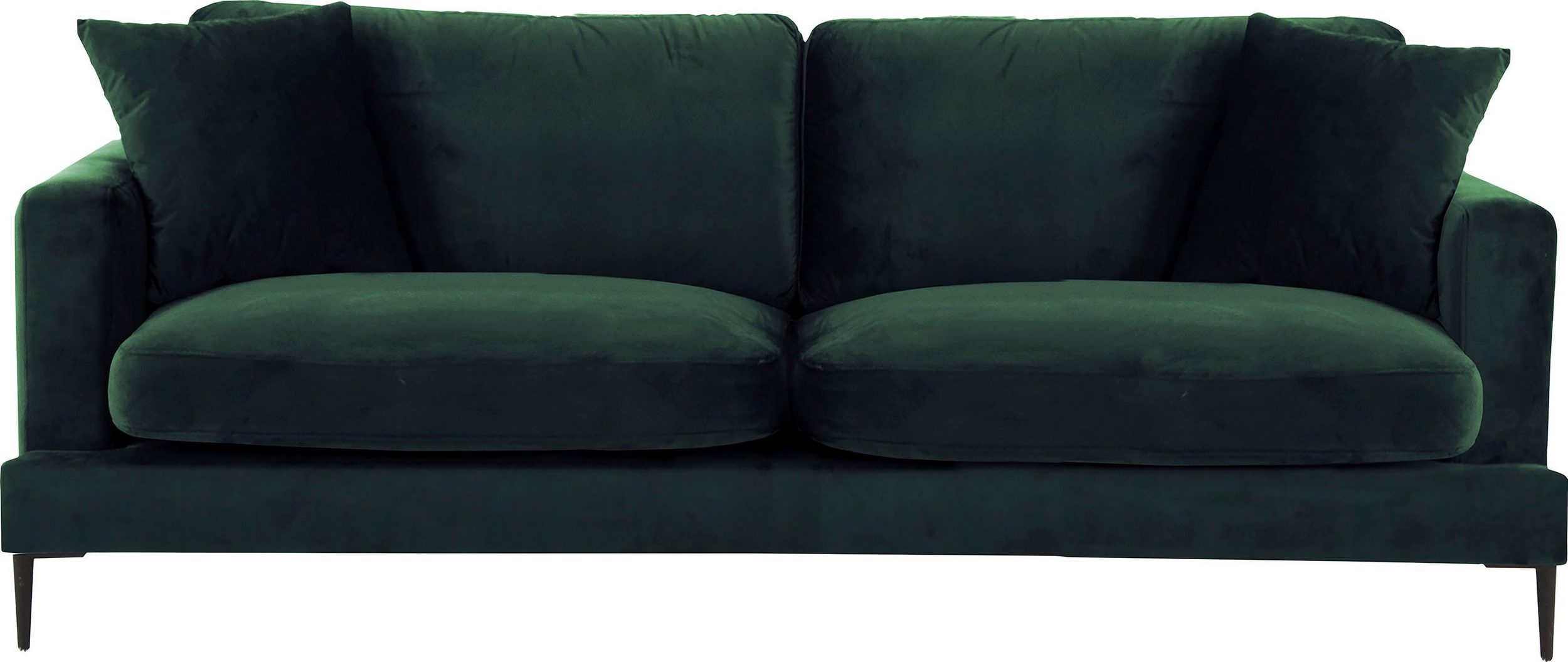 3-Sitzer grün Samtoptik